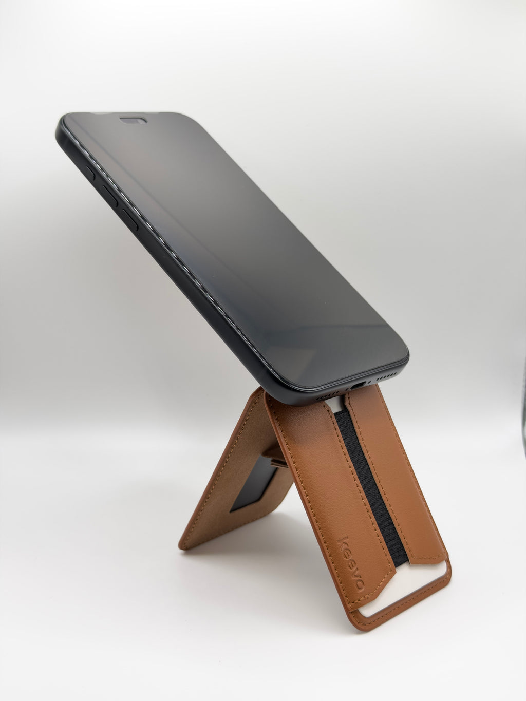 KickStand Phone Wallet - Saddle Brown