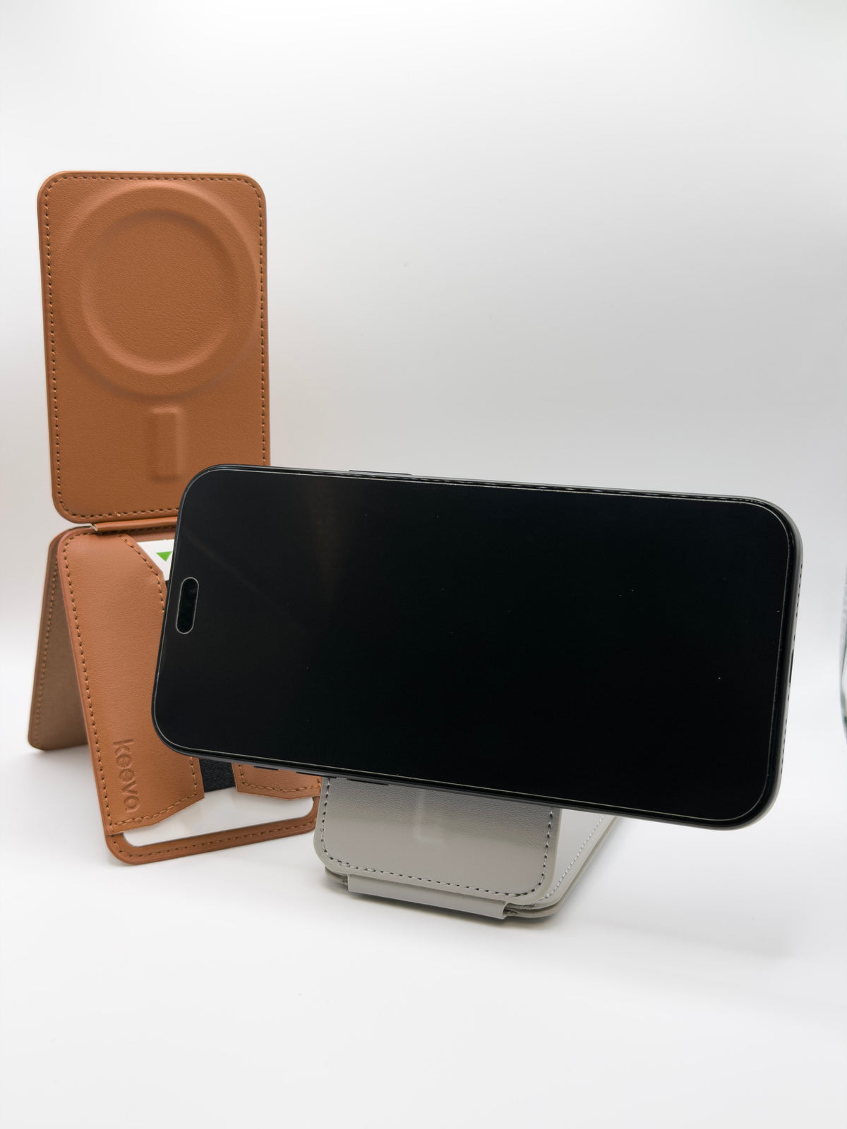 KickStand Phone Wallet - Saddle Brown