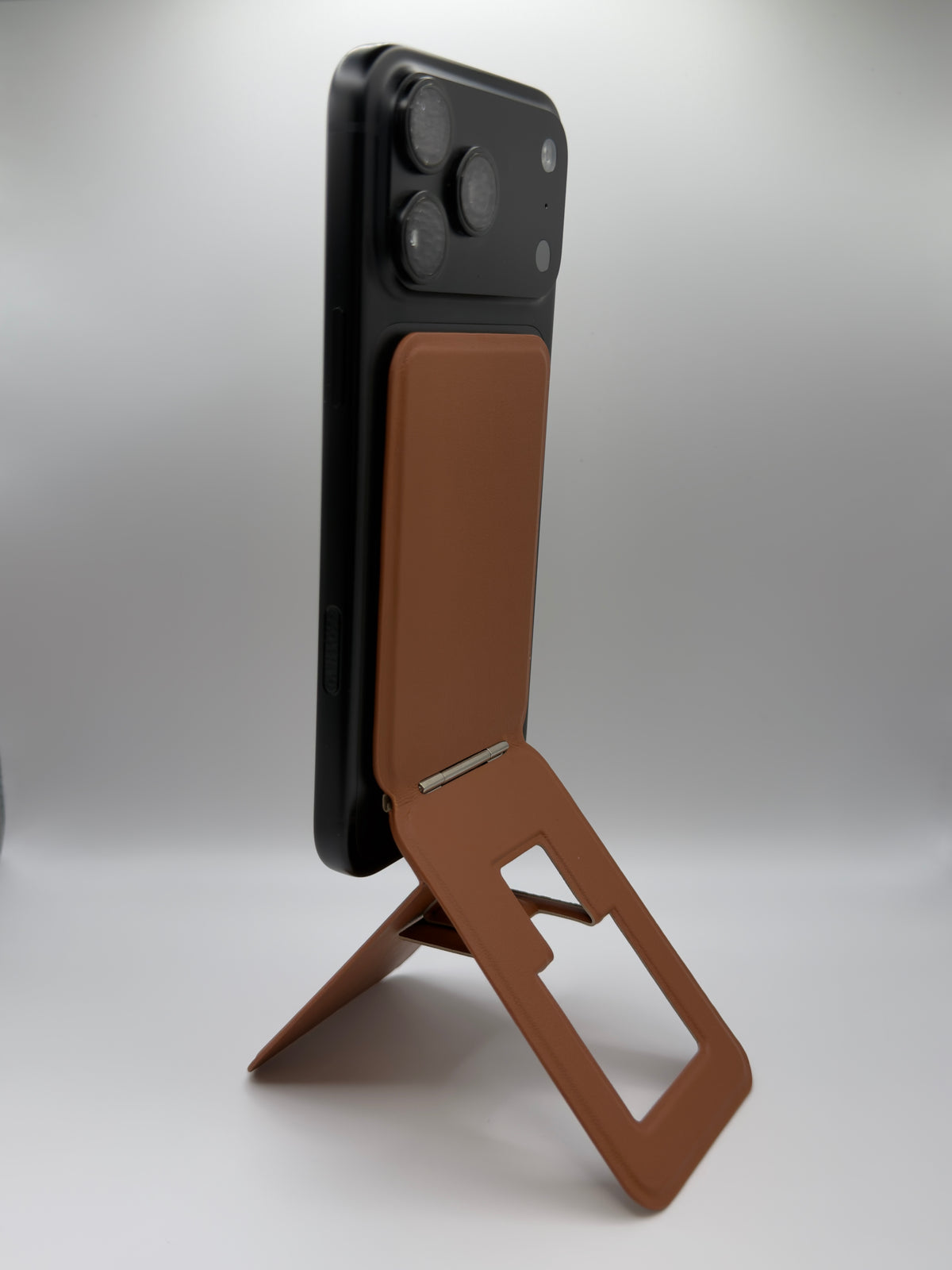 KickStand Phone Tripod - Saddle Brown